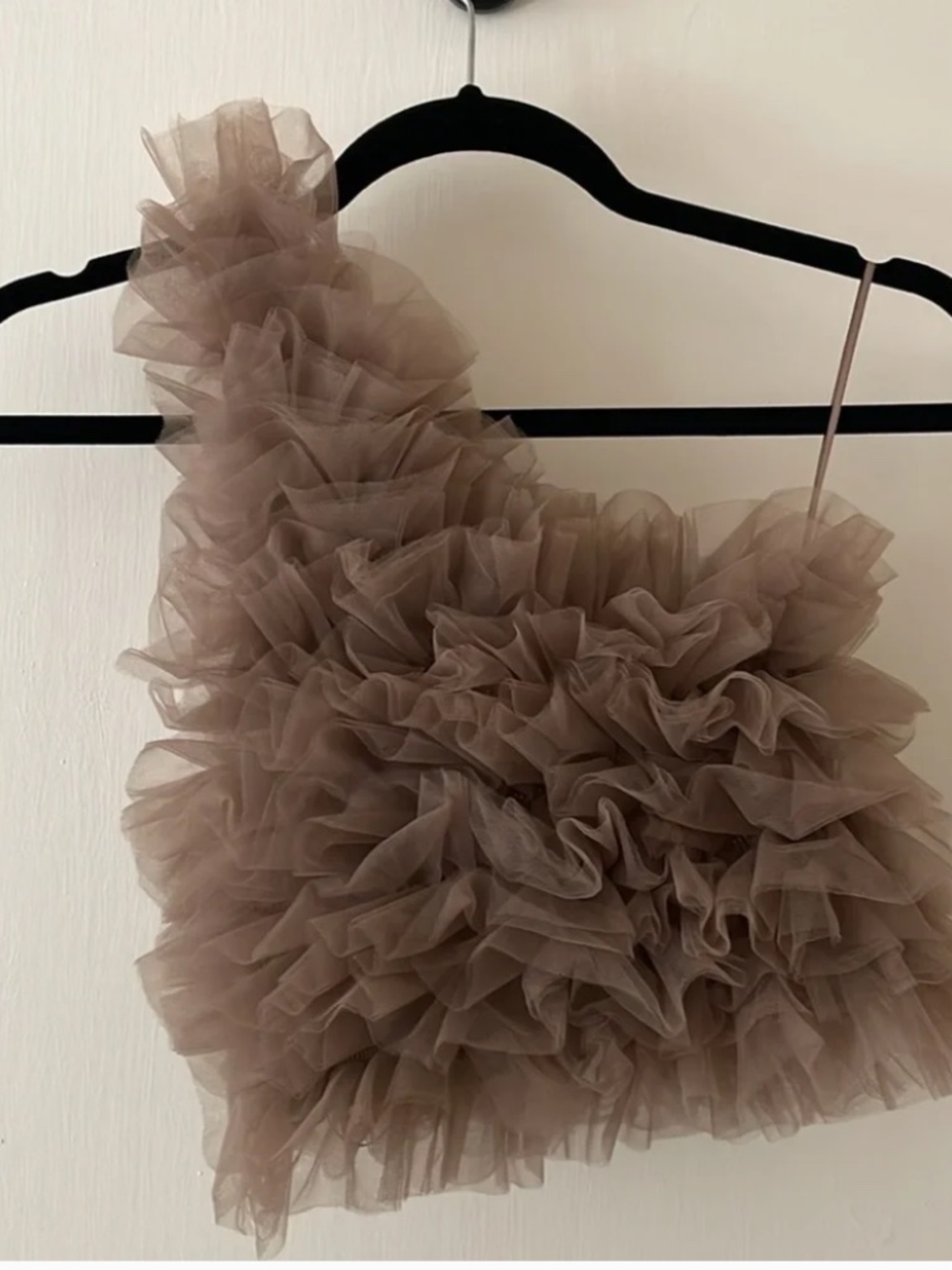 Zara Short Ruffle Top with Side Zipper Size XS - Picture 3 of 7